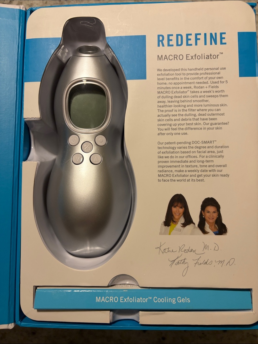 Rodan + Fields REDEFINE Macro Exfoliator + 3 Replacement Tips EUC